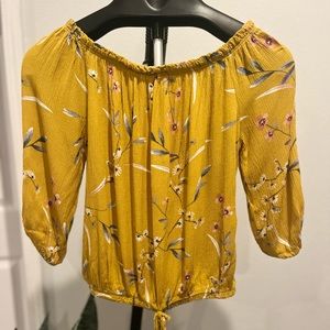 Mustard Long Sleeve Blouse